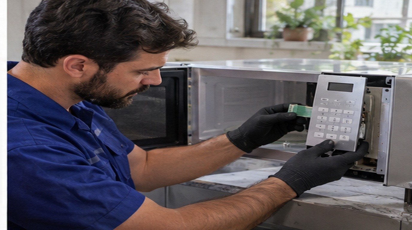 Conserto de micro-ondas em Viamão‑RS: troca da membrana e do painel